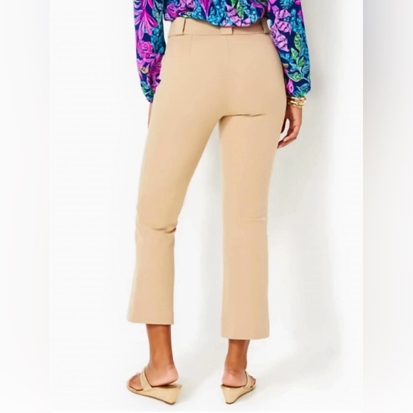 Lilly Pulitzer Parrish High Rise Crop Flare Pant 💛🤎 - Picture 9 of 9